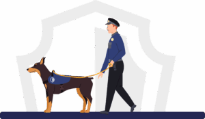 K9 guard dogs graphic