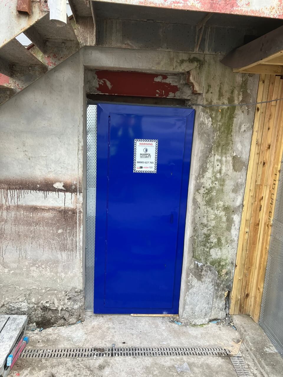 A Steel Security Door installed by Marpol